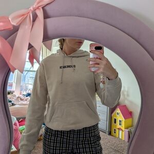Daydreamer Beige Skater Hoodie Size Small